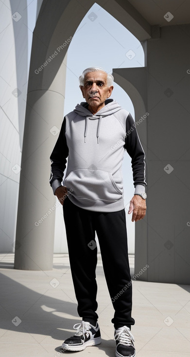 Bahraini elderly male with  gray hair