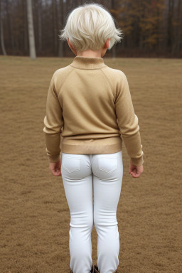 Child female with  white hair