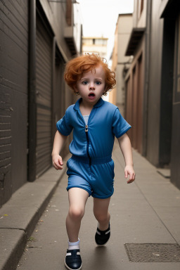 Uruguayan infant boy with  ginger hair