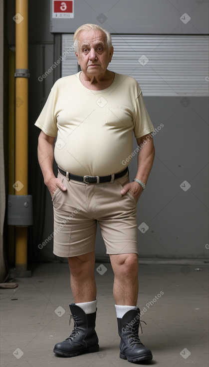 Italian elderly male with  blonde hair