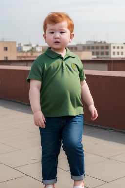 Uzbek infant boy with  ginger hair