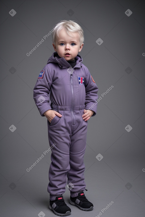 Norwegian infant boy with  gray hair