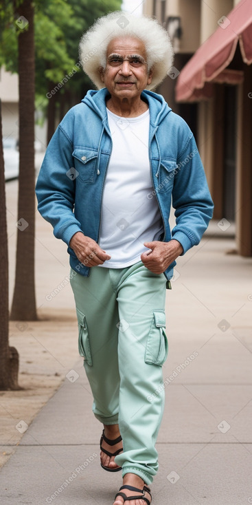 Indian elderly male with  blonde hair