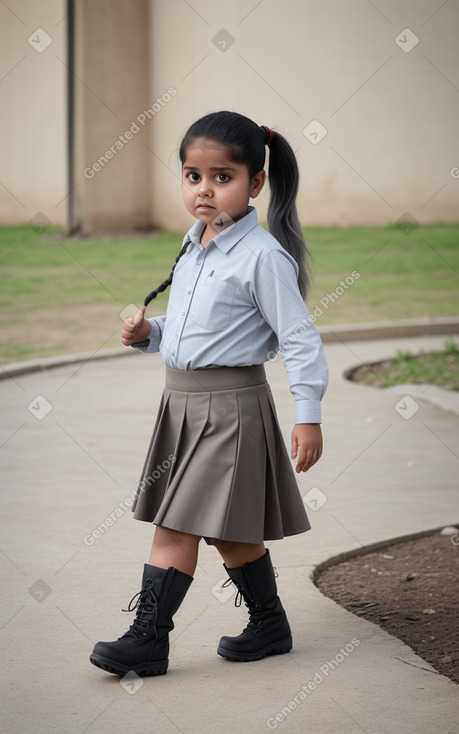 Omani child girl with  gray hair