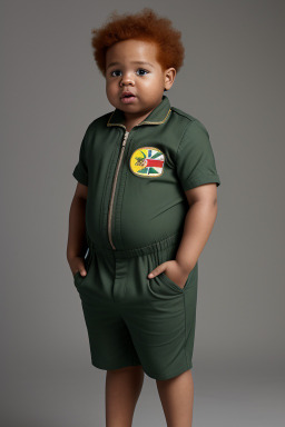 Jamaican infant boy with  ginger hair