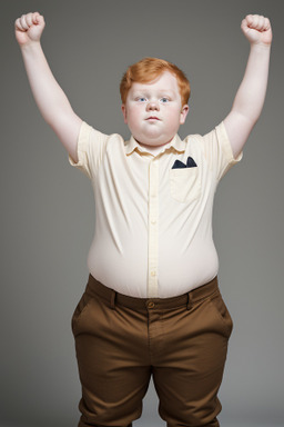 Belgian child boy with  ginger hair