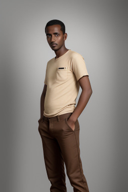 Sudanese adult male with  brown hair