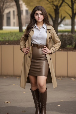 Armenian teenager girl with  brown hair