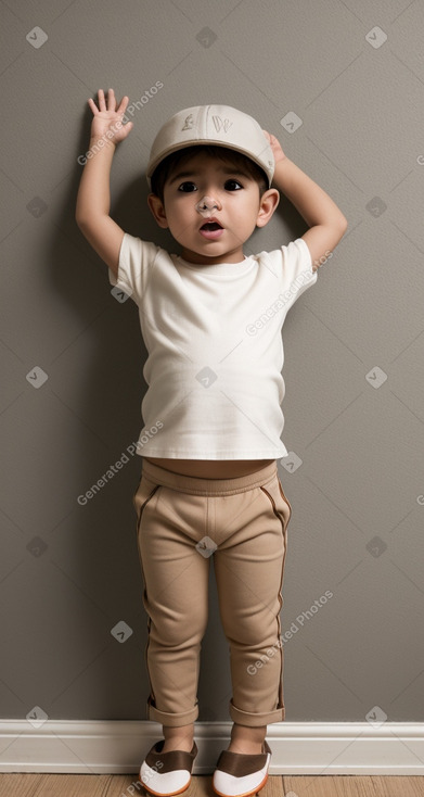 Peruvian infant boy with  brown hair