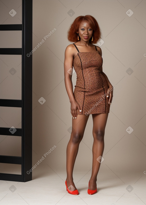 Nigerian 45 years female with  ginger hair