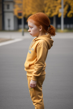 Ukrainian infant girl with  ginger hair