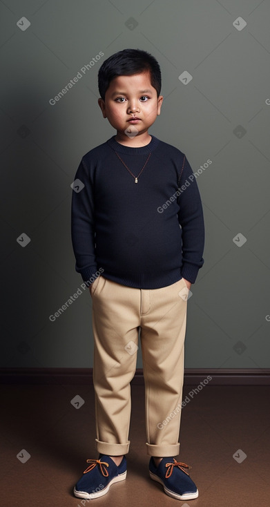 Nepalese child boy with  ginger hair