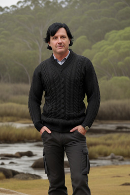 Australian middle-aged male with  black hair