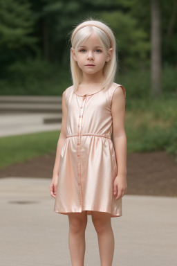 Child female with  white hair