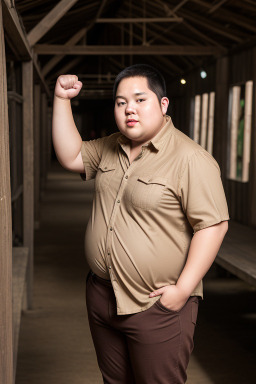 Vietnamese young adult male with  brown hair