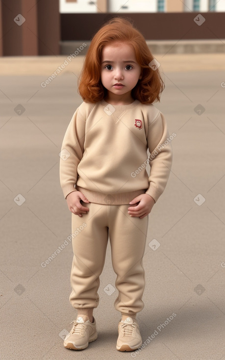 Omani infant girl with  ginger hair