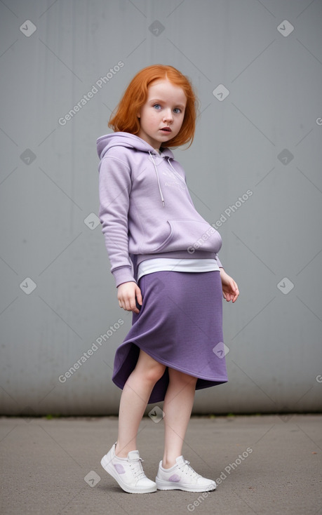 Estonian infant girl with  ginger hair