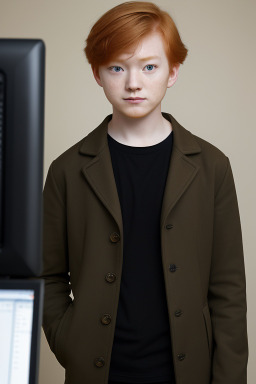 South korean adult boy with  ginger hair