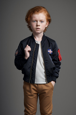 Norwegian child boy with  ginger hair