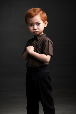 Indonesian infant boy with  ginger hair