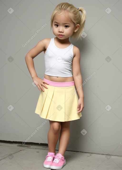 Filipino infant girl with  blonde hair