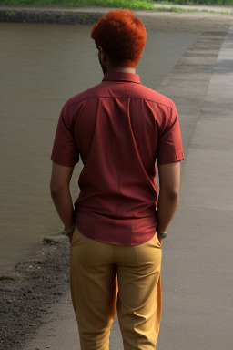 Bangladeshi adult male with  ginger hair