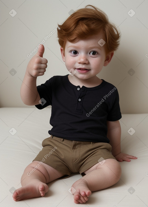 Infant boy with  ginger hair