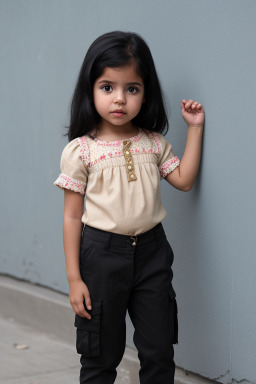 Venezuelan infant girl with  black hair