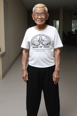 Filipino elderly male with  blonde hair