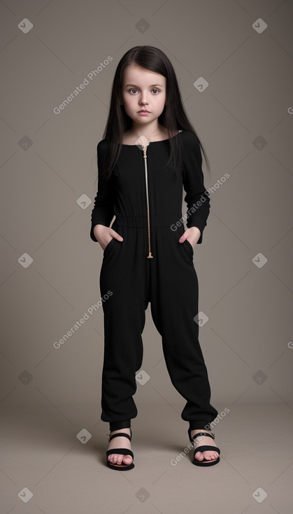 Belarusian infant girl with  black hair