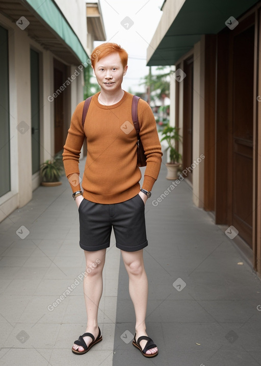 Vietnamese adult male with  ginger hair