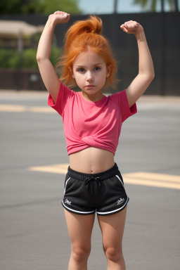 Mexican infant girl with  ginger hair