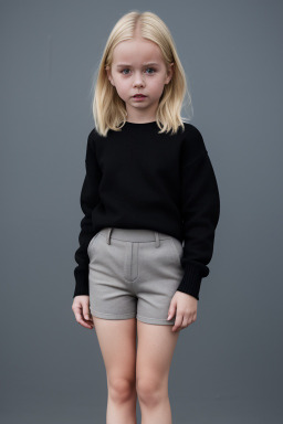 Icelandic child girl with  blonde hair