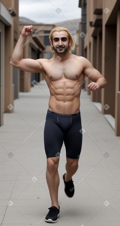 Armenian adult male with  blonde hair