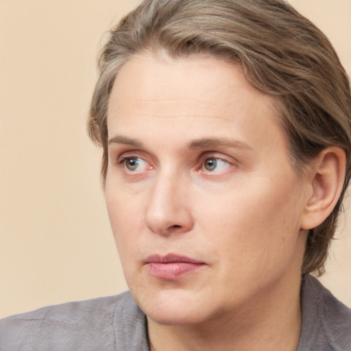 Neutral white young-adult male with medium  brown hair and brown eyes