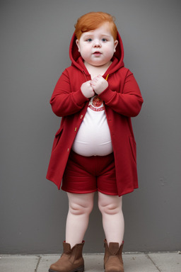 Macedonian infant girl with  ginger hair