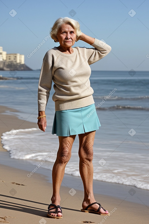 Omani elderly female with  blonde hair