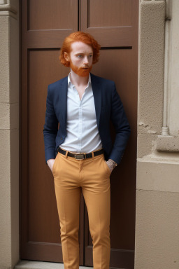 Portuguese adult non-binary with  ginger hair