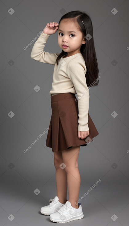 Filipino infant girl with  brown hair