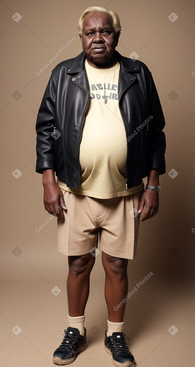 Sudanese elderly male with  blonde hair