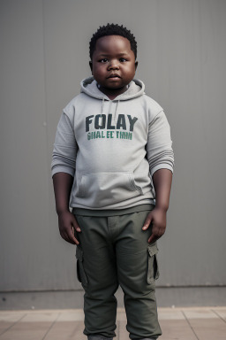 Zambian child boy with  gray hair