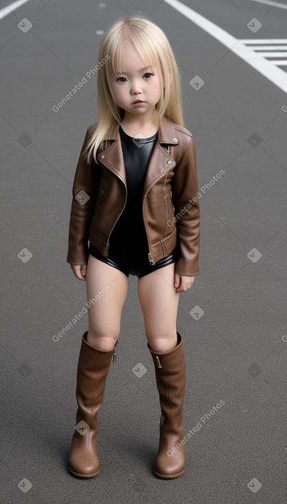 Japanese infant girl with  blonde hair