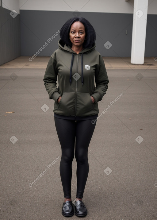 African 45 years female with  black hair