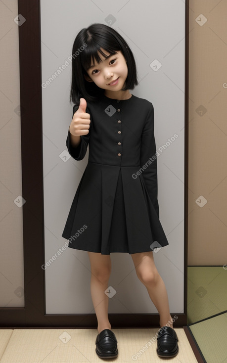 Japanese child female with  black hair