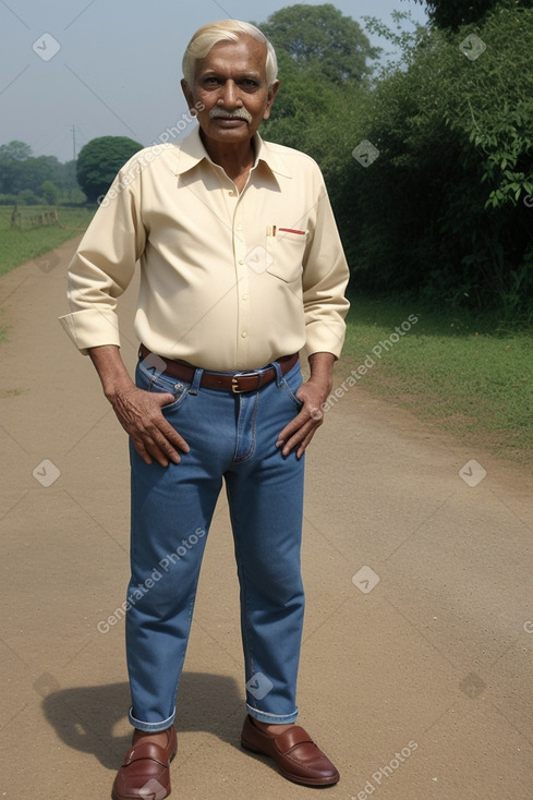 Bangladeshi elderly male with  blonde hair