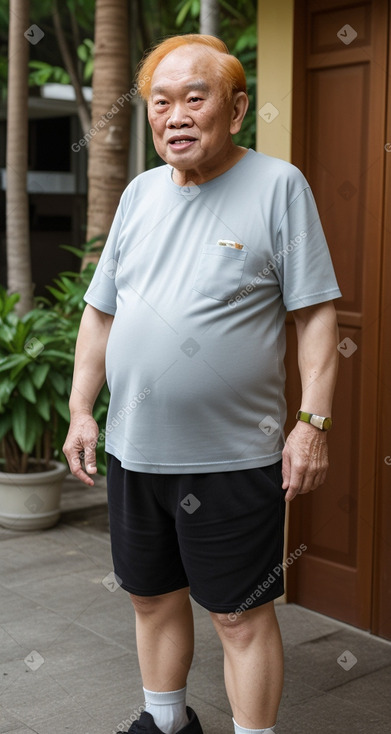 Singaporean elderly male with  ginger hair