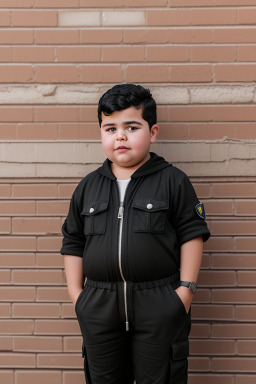 Algerian child boy with  black hair