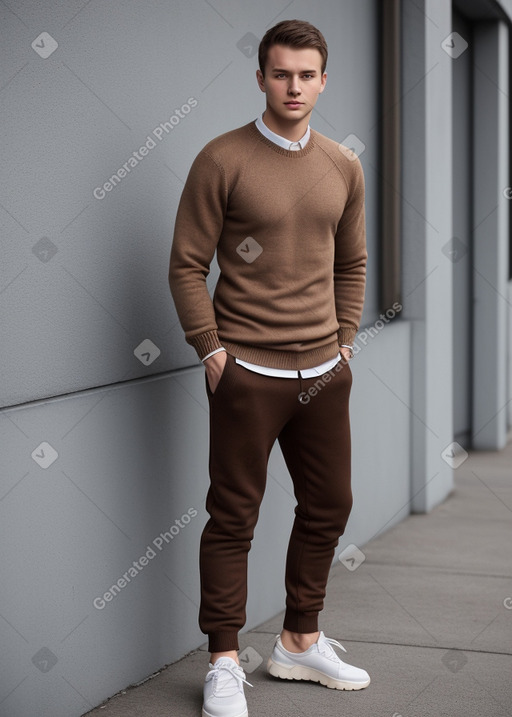 Lithuanian adult male with  brown hair