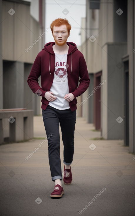 Chinese young adult male with  ginger hair