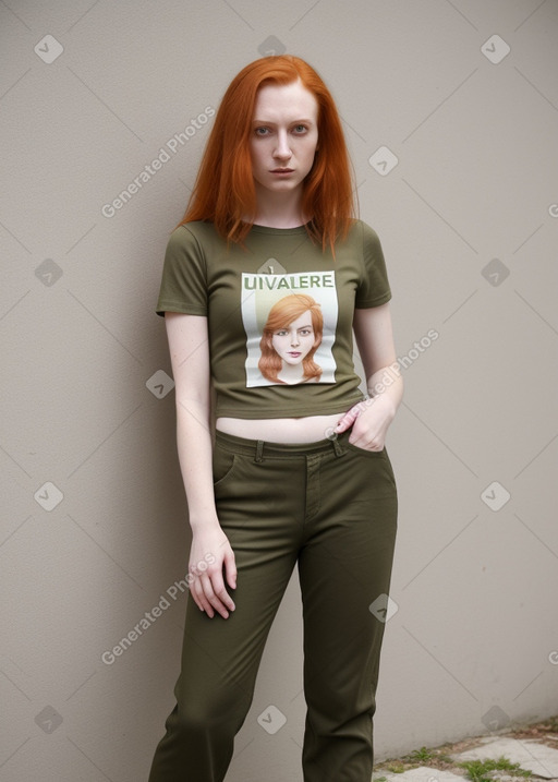 Serbian adult non-binary with  ginger hair